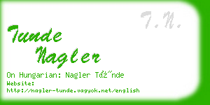 tunde nagler business card